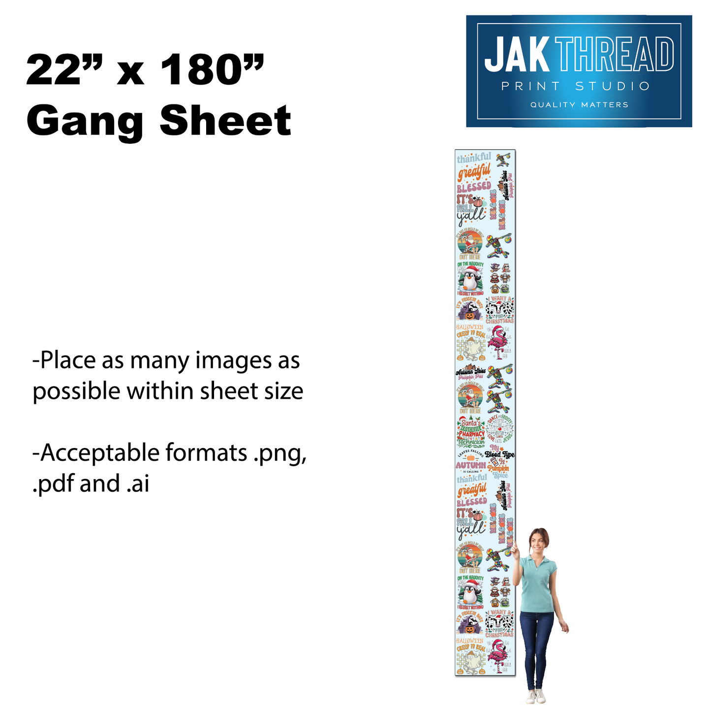 Upload your own Gang Sheet