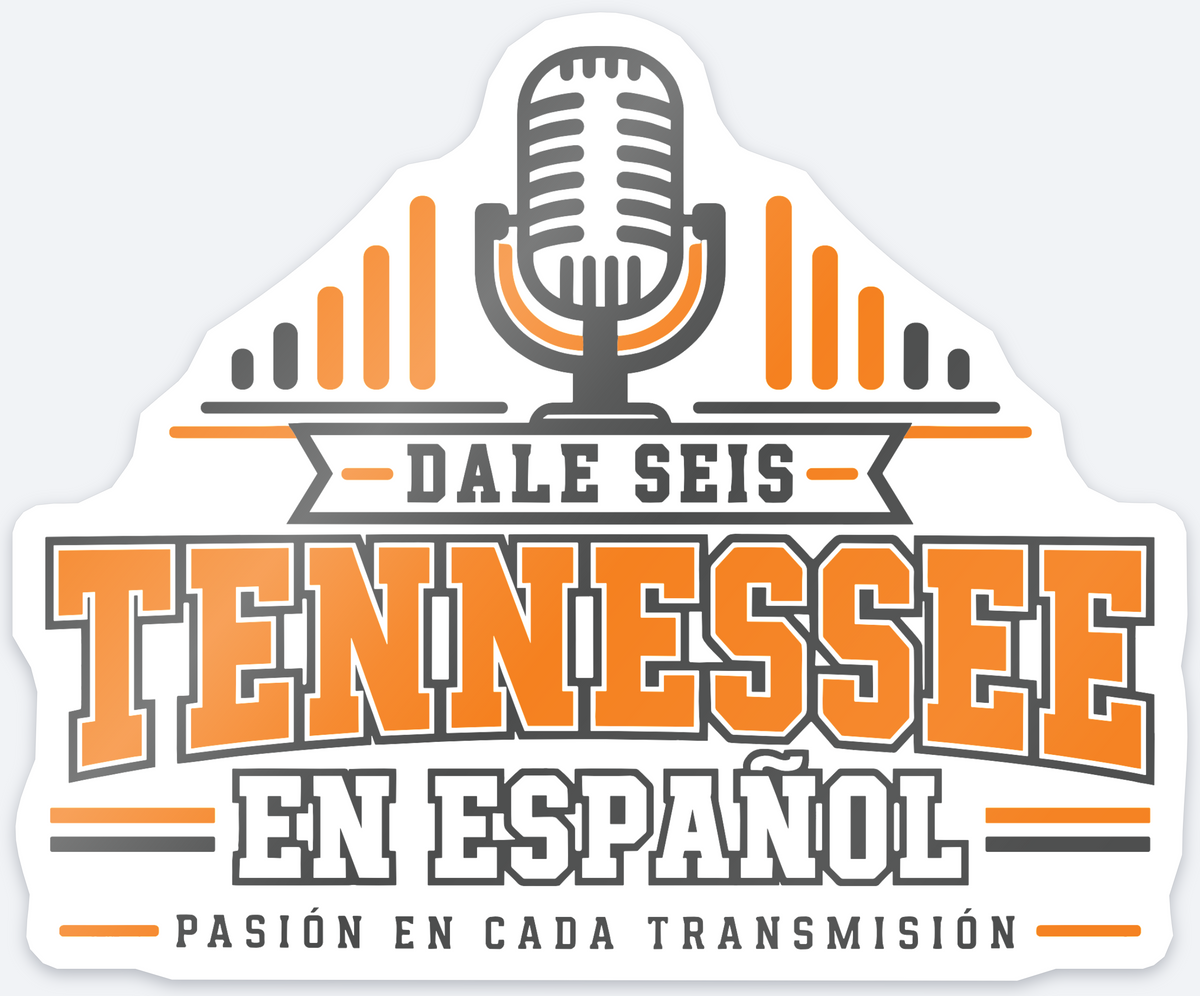 Dale Seis Tennessee en Español microphone sticker