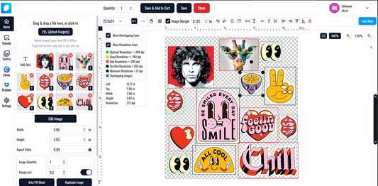 Build Your Gang Sheet (DTF) – Online Layout Tool