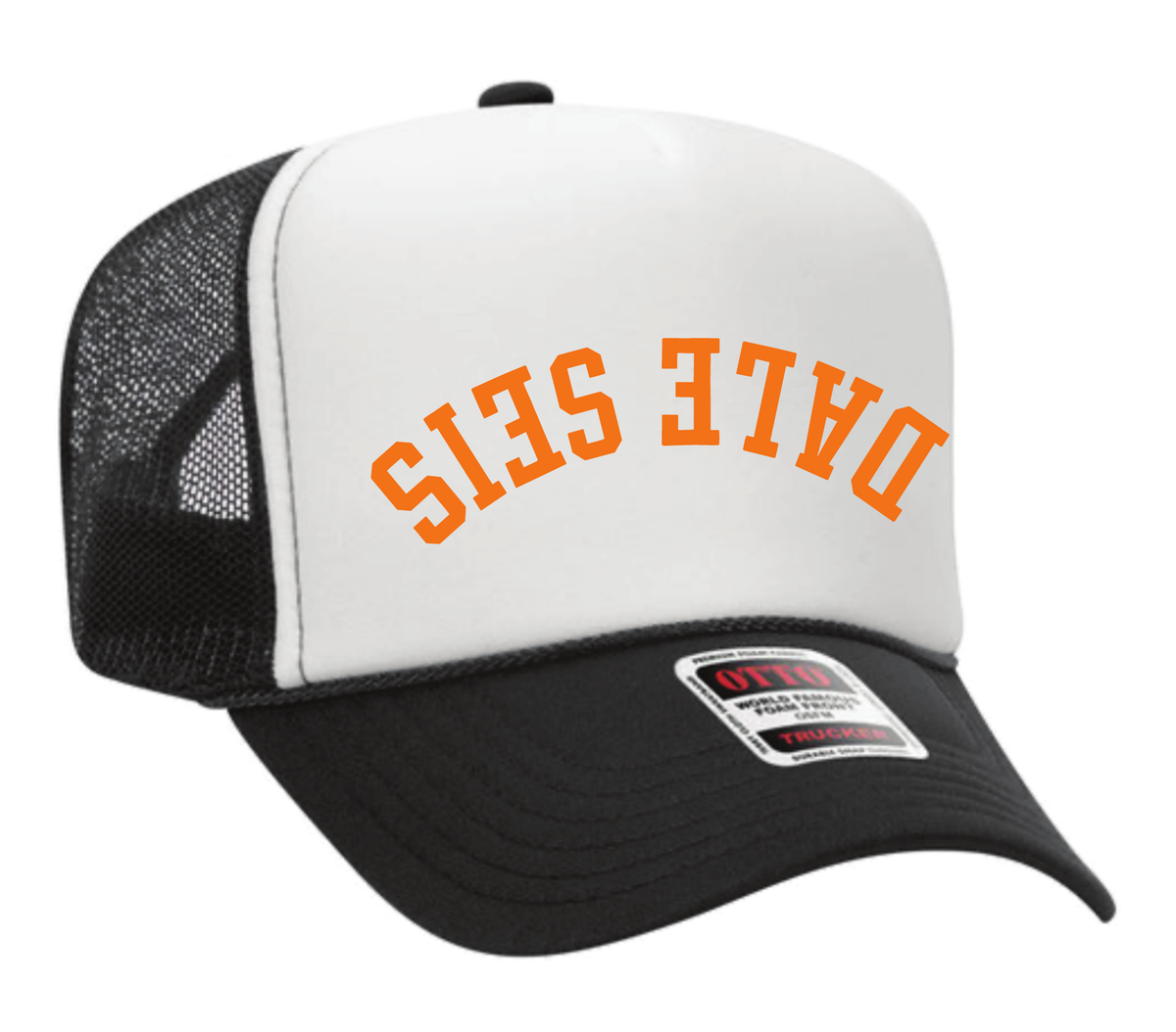 Dale Seis White / Black trucker hat